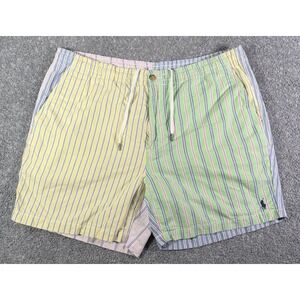 Polo Ralph Lauren Shorts Men's 2XL Colorblock Stripe Prepster Chino 6" Classic
